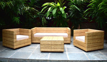 Load image into Gallery viewer, Venice Cane Sofa Set | 5 Seater with Table