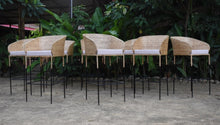 Load image into Gallery viewer, Maze Metal & Cane Barstool