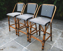 Load image into Gallery viewer, Maze Polymer & Cane Barstool