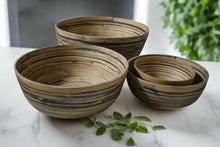 Load image into Gallery viewer, Heirloom Bamboo Bowl | Stripes
