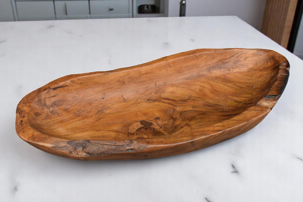 Teak Wood Bowl | Oval