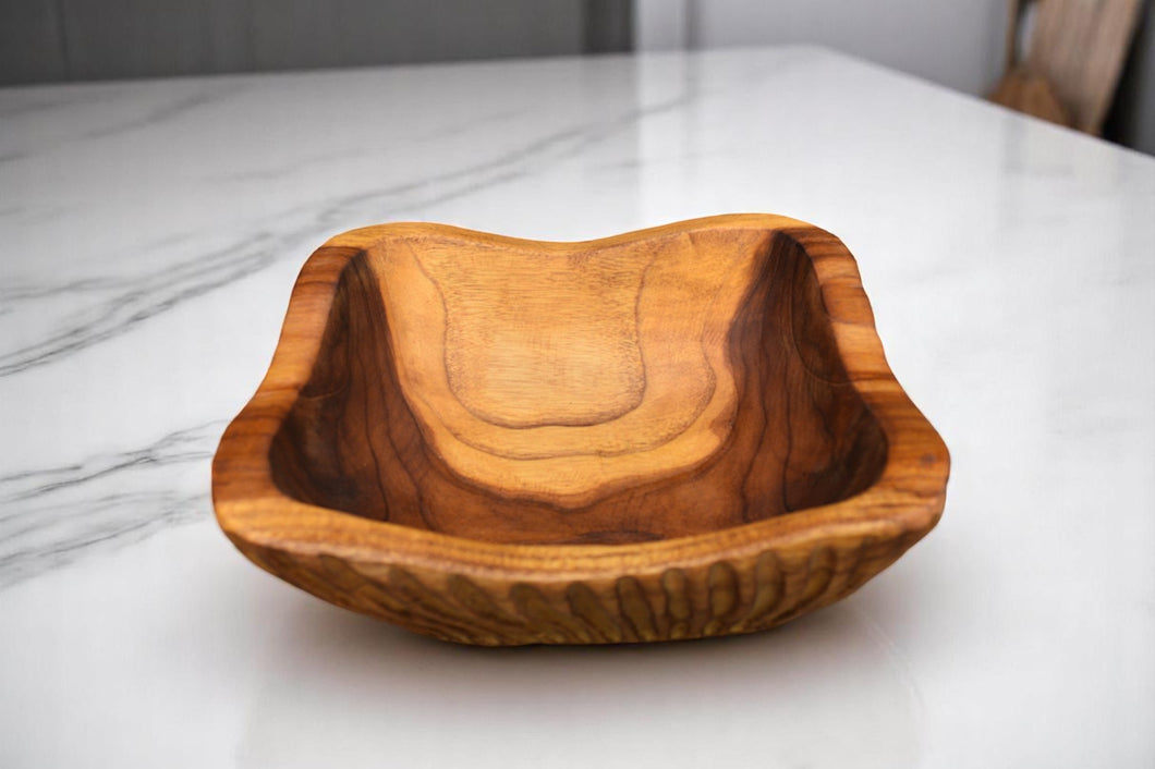 Teak Wood Bowl | Square