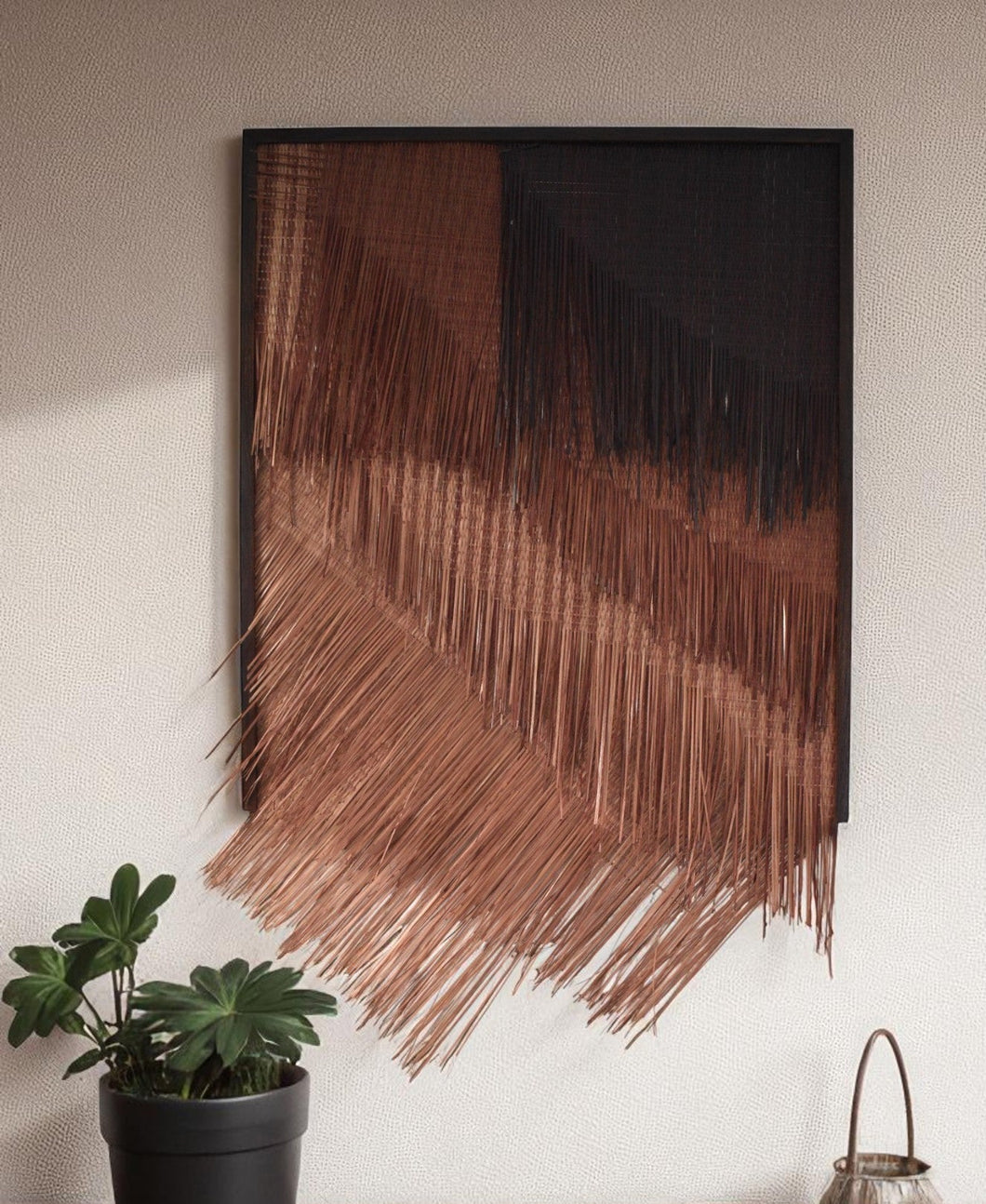 Latte Bamboo Wall Art