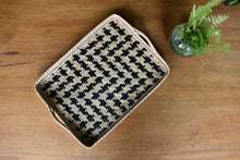Load image into Gallery viewer, Houndstooth Tray | Black &amp; Natural
