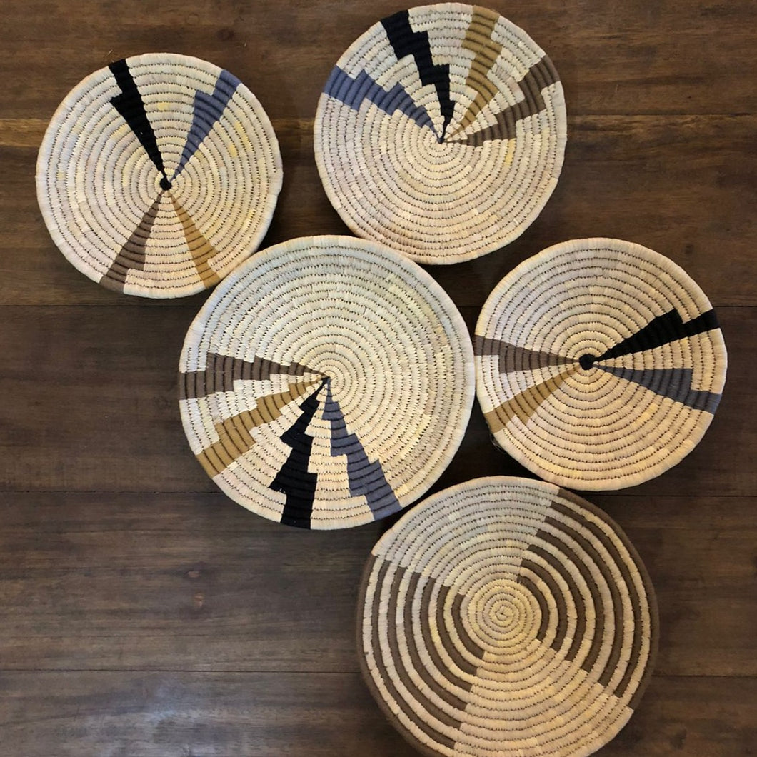 Spiral Wall Baskets | Set of 5