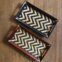Load image into Gallery viewer, MINI CHEVRON TRAY |BAMBOO
