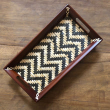 Load image into Gallery viewer, MINI CHEVRON TRAY |BAMBOO
