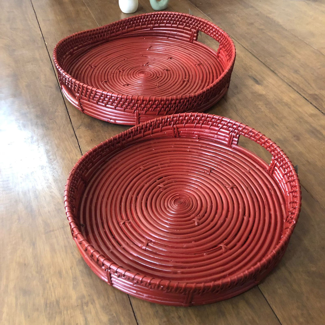 RED CANE TRAY
