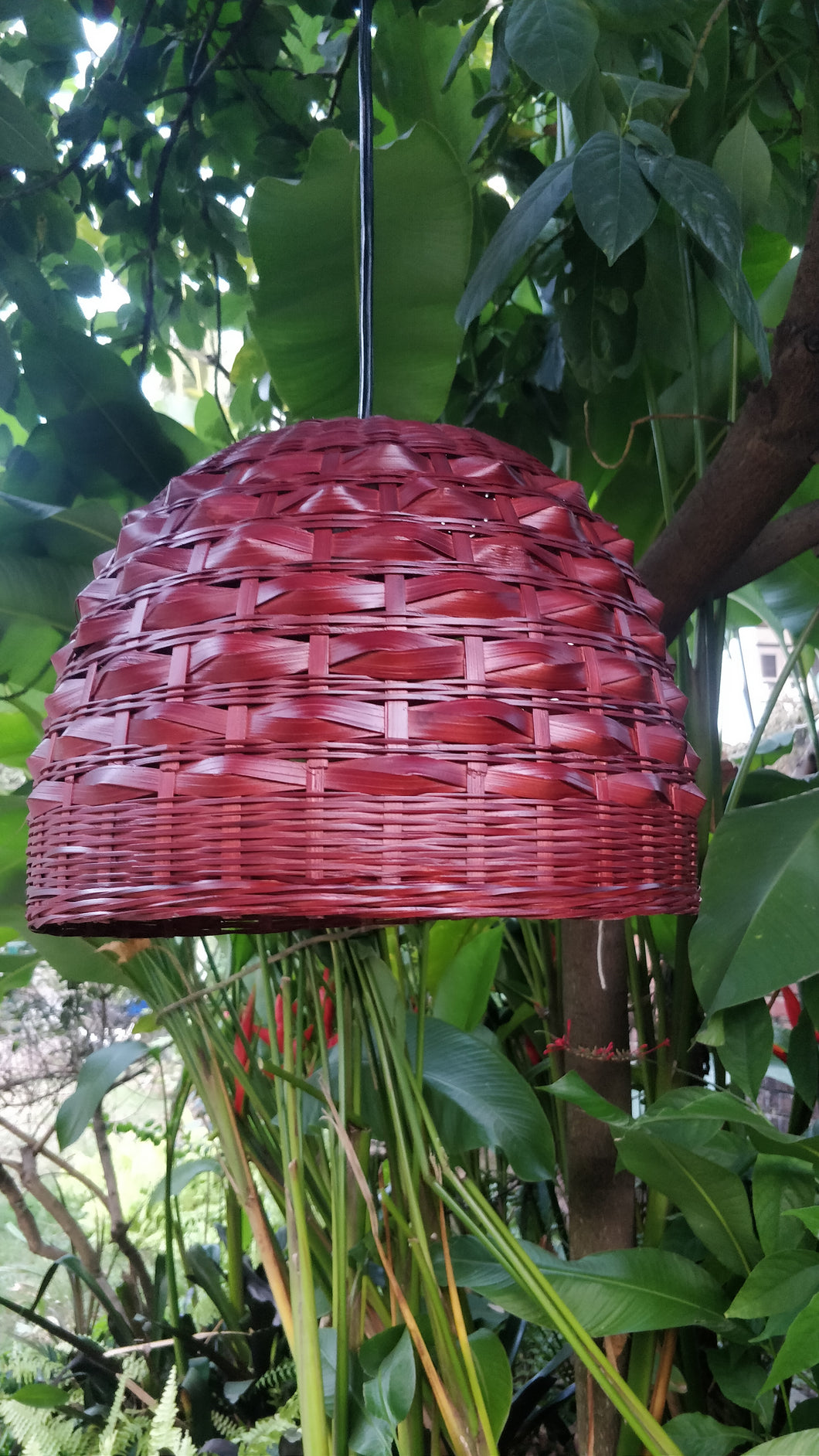 Nutshell Bamboo Pendant Light Shade | 12x14'' (approx)