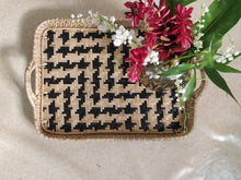 Load image into Gallery viewer, Houndstooth Tray | Black &amp; Natural
