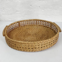 Load image into Gallery viewer, Rattan Round Cane Tray | Natural
