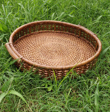 Load image into Gallery viewer, Rattan Round Cane Tray | Natural
