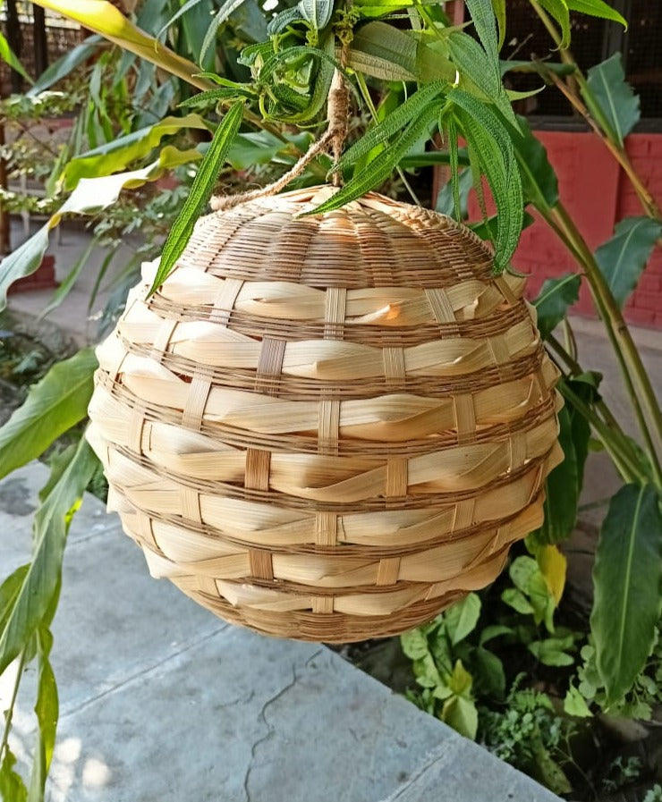 Nutshell Bamboo Pendant Light Shade | 12x14'' (approx)