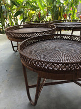 Load image into Gallery viewer, Rattan Center Table | Walnut finishing

