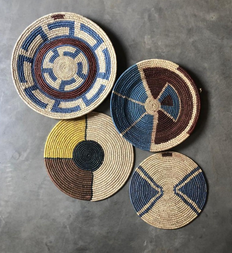 Spiral Wall Plates | Set of 4